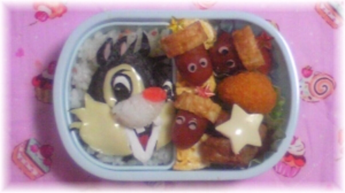 キャラ弁 チップとデール レシピ 作り方 By 口ーラ 楽天レシピ キャラ弁 チップとデール レシピ 作り方 By 口ーラ 楽天レシピ